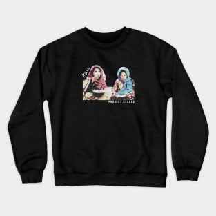 Afghan girls (dark background) Crewneck Sweatshirt